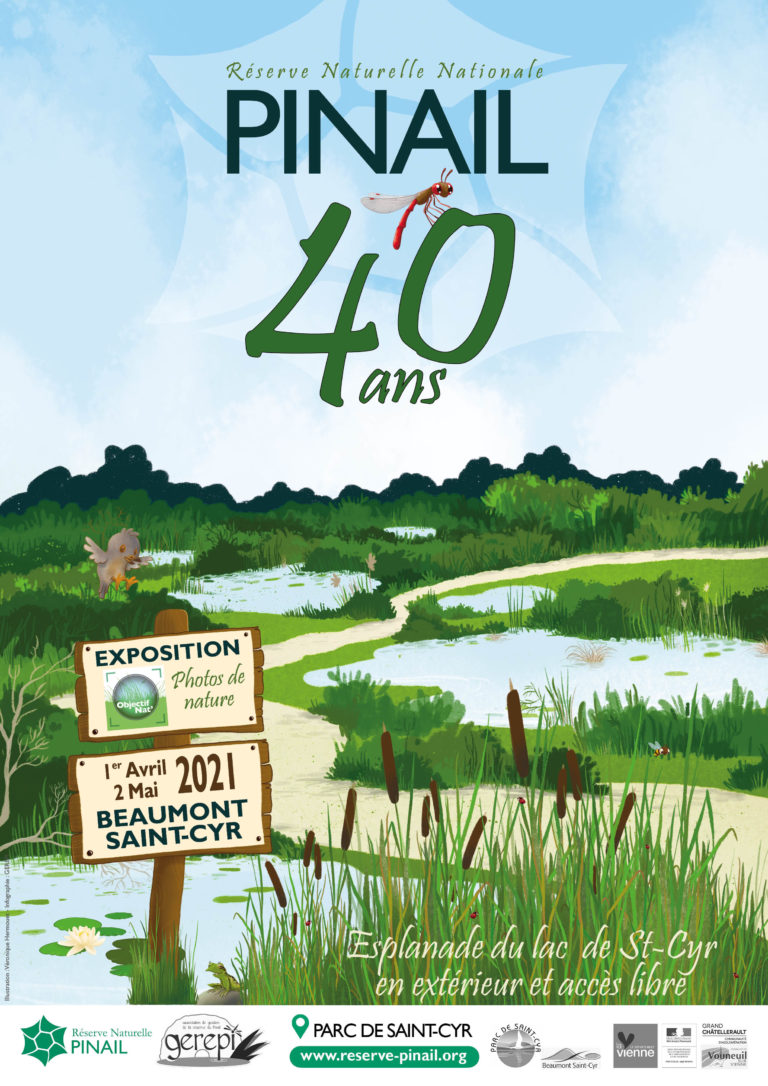 Exposition photos des 40 ans de la réserve naturelle du Pinail au Parc de Saint Cyr