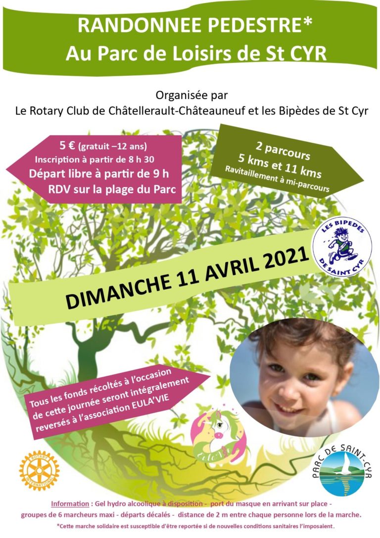 Marche solidaire Parc de Saint-Cyr 11 avril 2021
