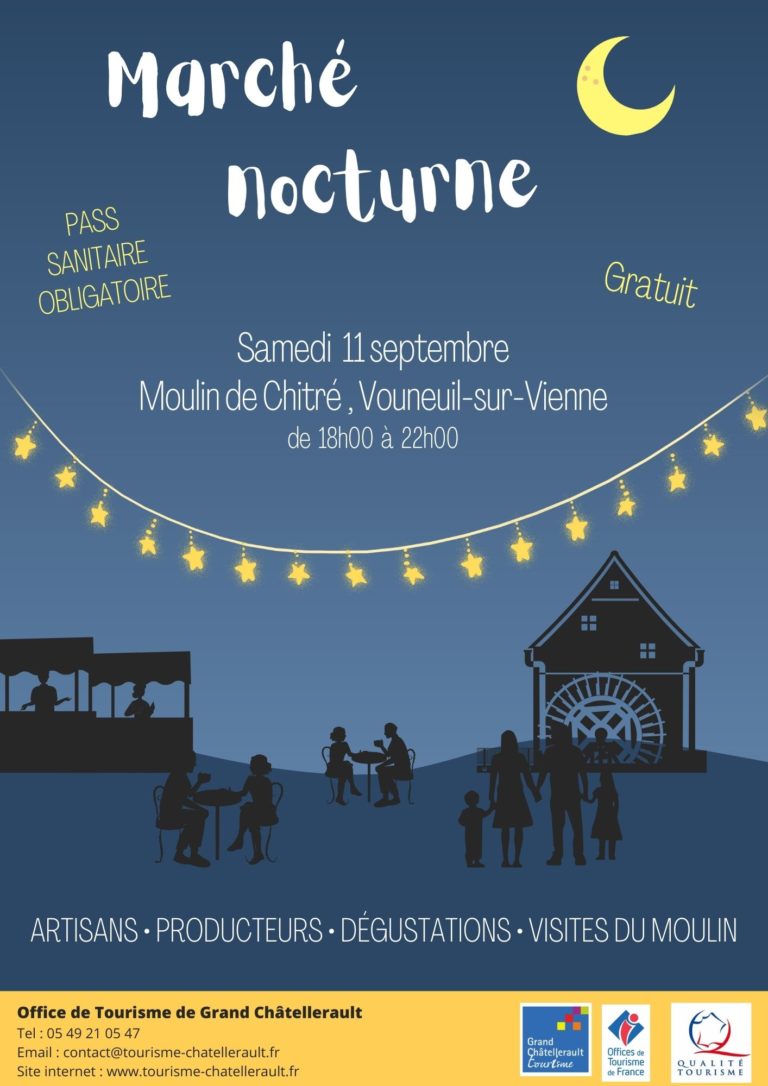 Affiche marché nocturne