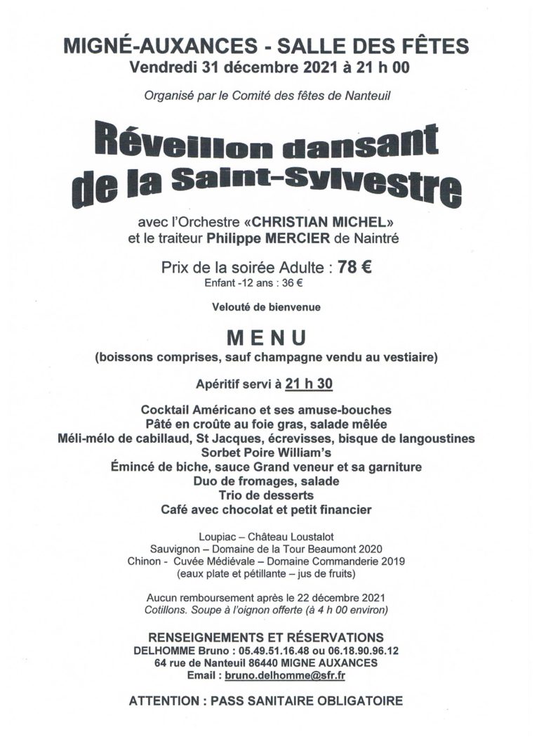Affiche Réveillon 2021 001