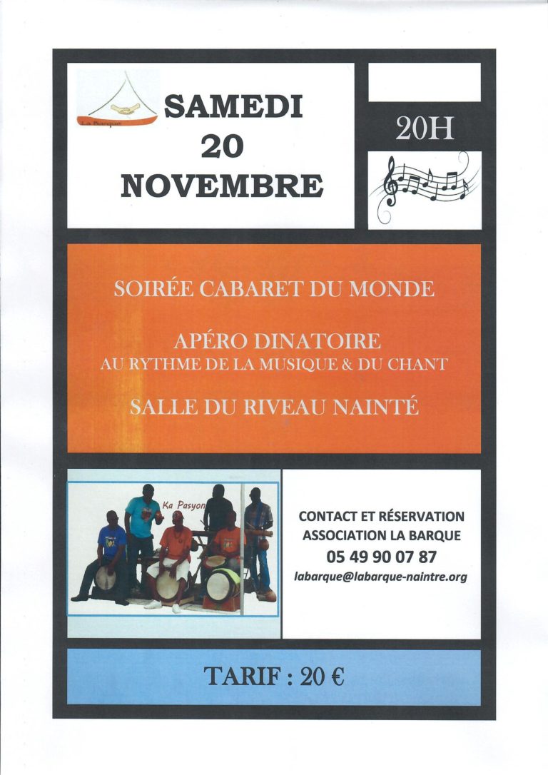 scan affiche soirée cabaret