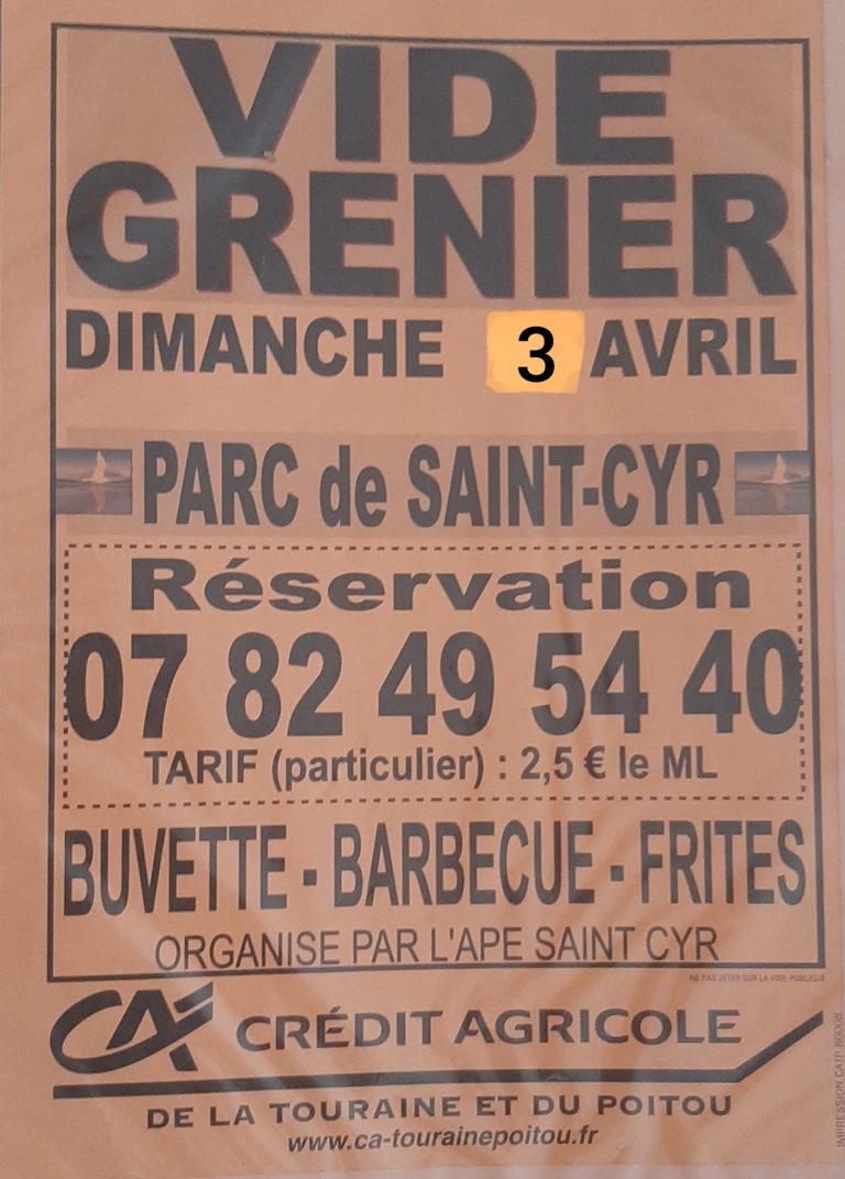 affiche brocante